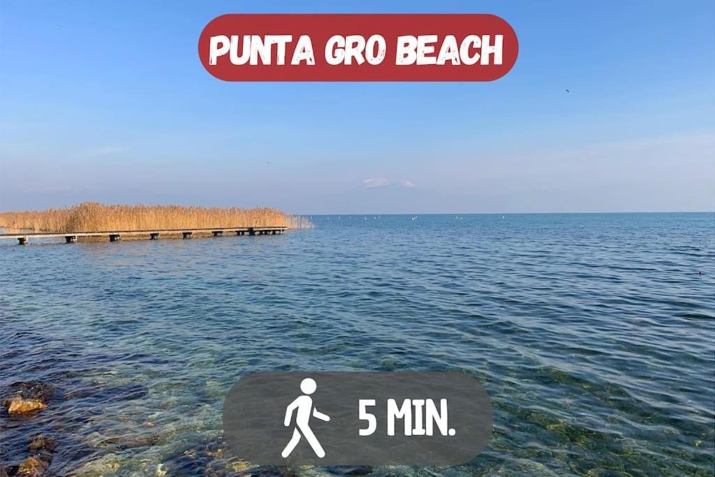 5' From Punta Gro Beach With Free Swimming Pool Sirmione Exterior foto
